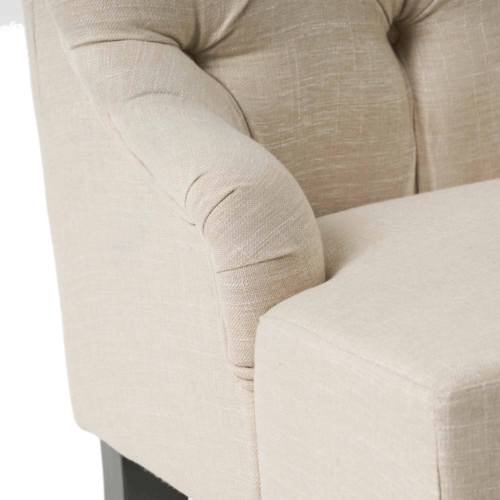 Nicole Kd Settee Light Beige Fabric