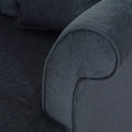 Seat Chaise Lounge Charcoal Fabric