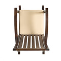 Acacia Wood Rocking Chair With Cushion Brown Acacia Wood