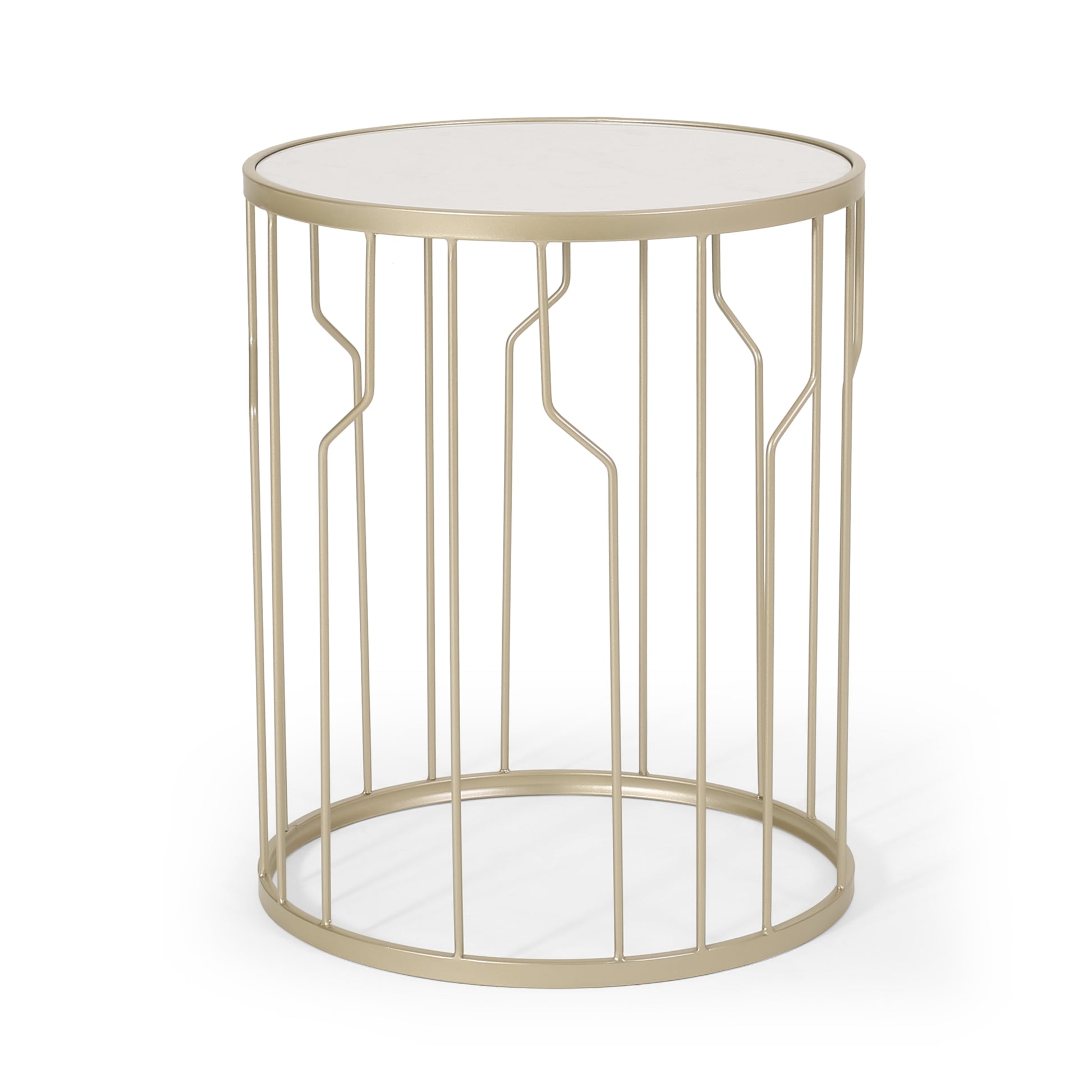 End Table Champagne Iron