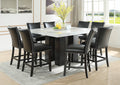 Camila Counter Chair Set Of 2 Black Black Wood