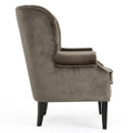 Club Chair Grey Velvet