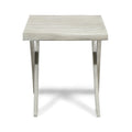 Side Table Light Grey Wood