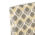 Accent Chair Grey Multi Fabric