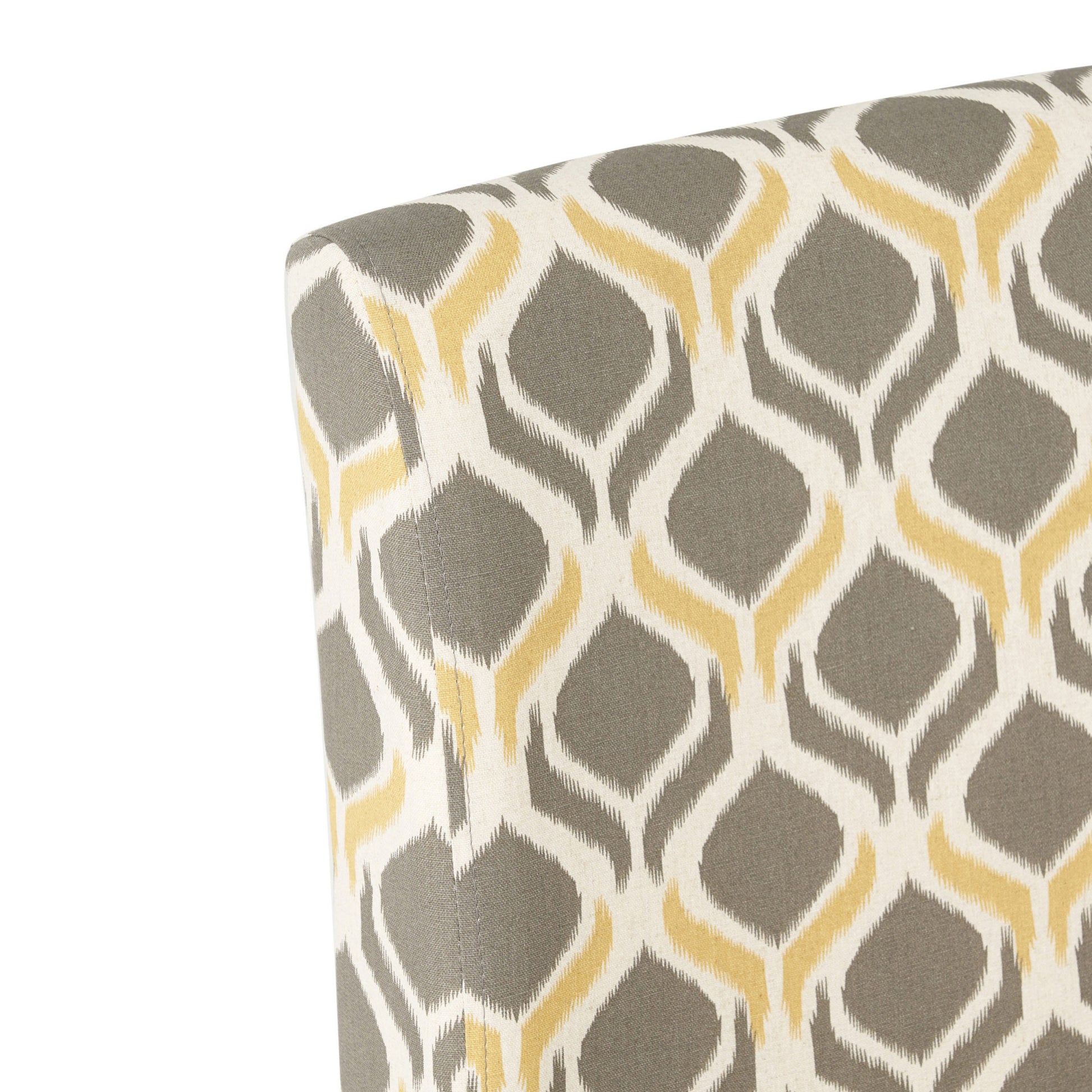 Accent Chair Grey Multi Fabric