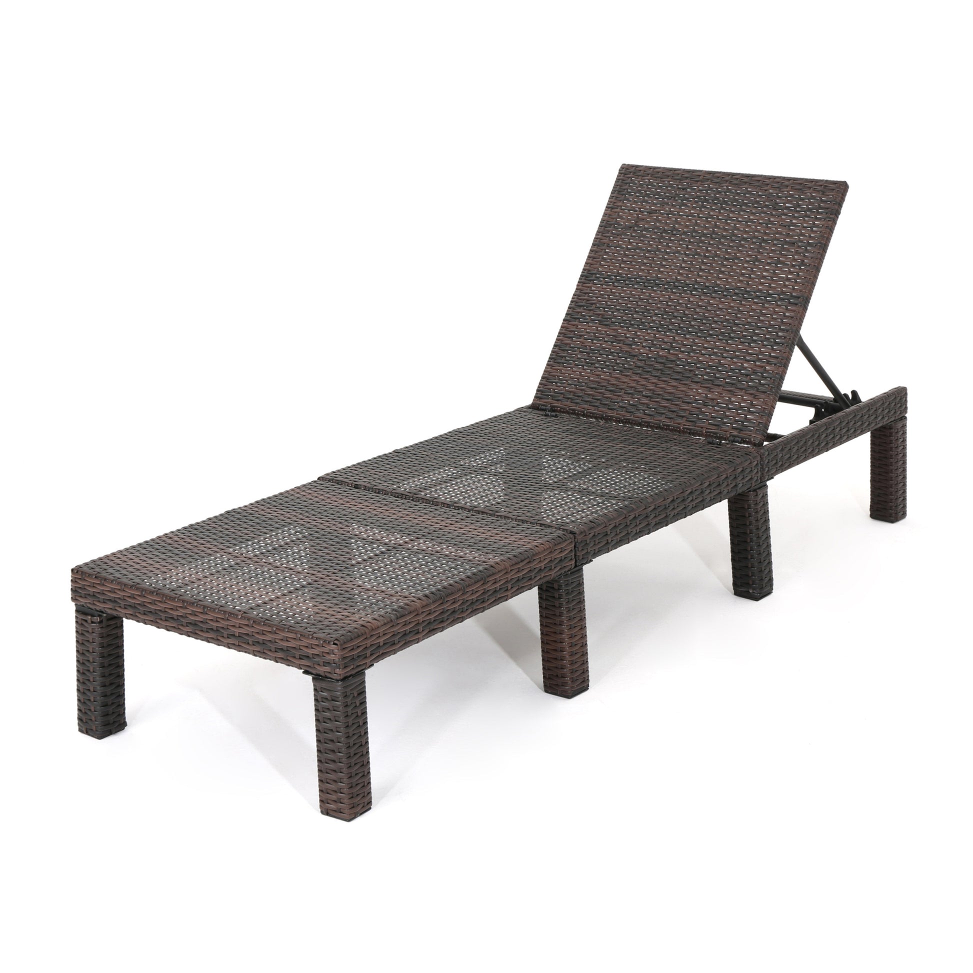 Jamaica Chaise Lounge Without Cushion Brown Rattan