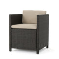 Puerta Dining Chair Set Of 2 Dark Brown Wicker