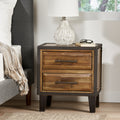 Brighton Collection Night Std 2 Drw Natural Acacia Wood