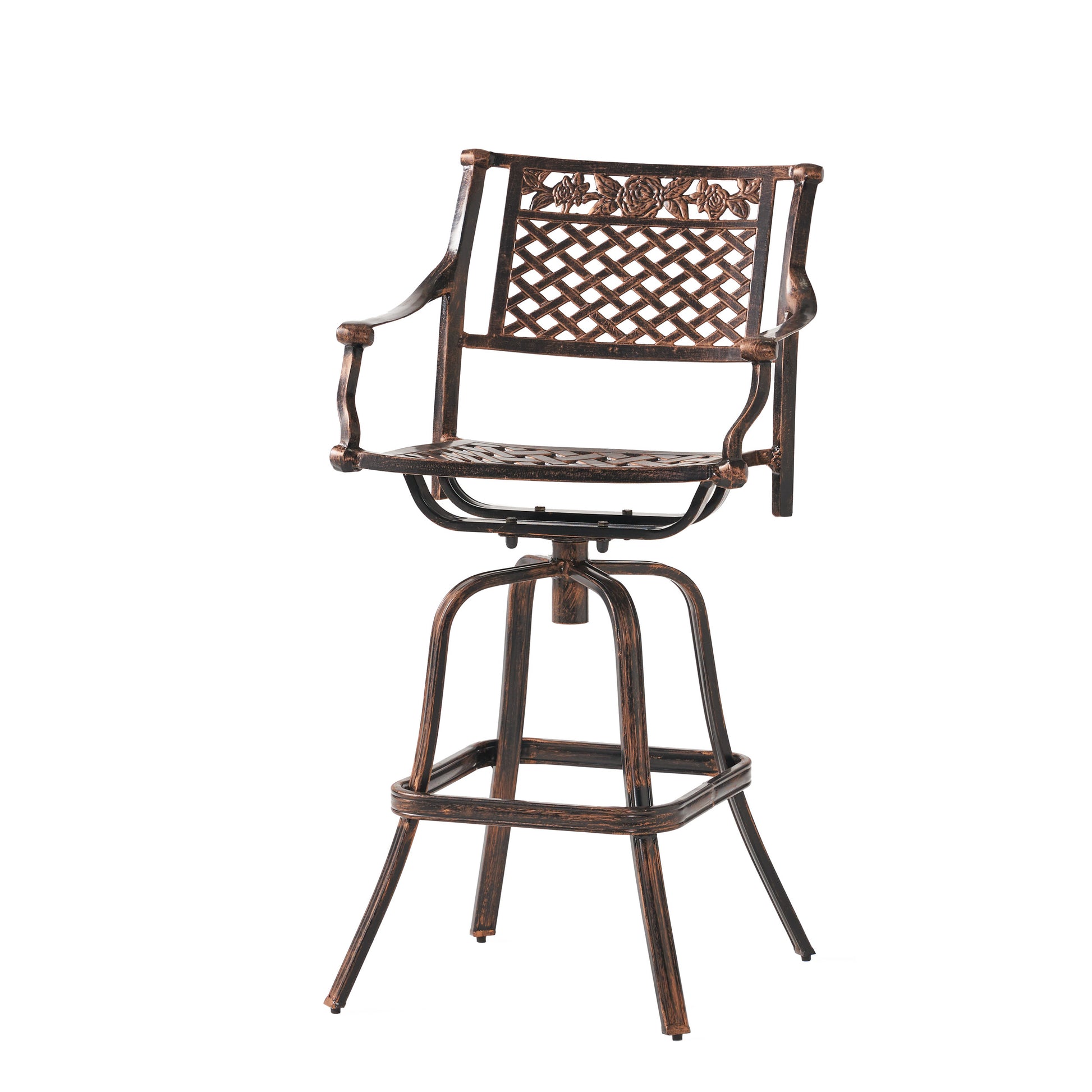 Tahoe Cast Barstool Copper Aluminium