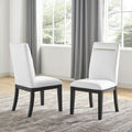 Yves 7 Piece Dining Set White White Wood