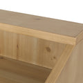 End Table Natural White Engineered Wood