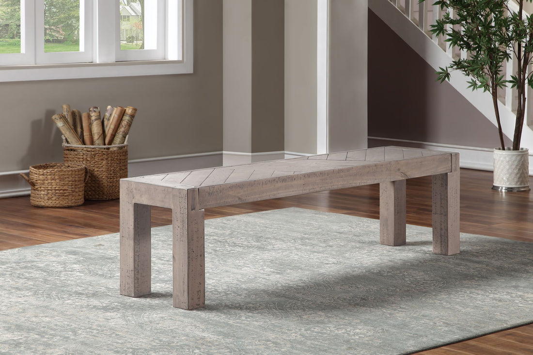 Auckland Bench Reclaimed Brown Brown Wood