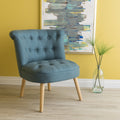 Bordeaux Tuft Chair Teal Fabric