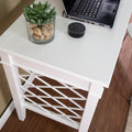 Glenburg Writing Desk White Mdf