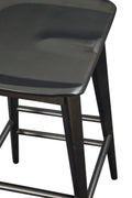 Hilton Counter Stool Black Black Wood