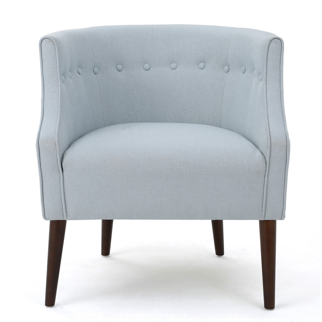 Club Chair Light Blue Fabric