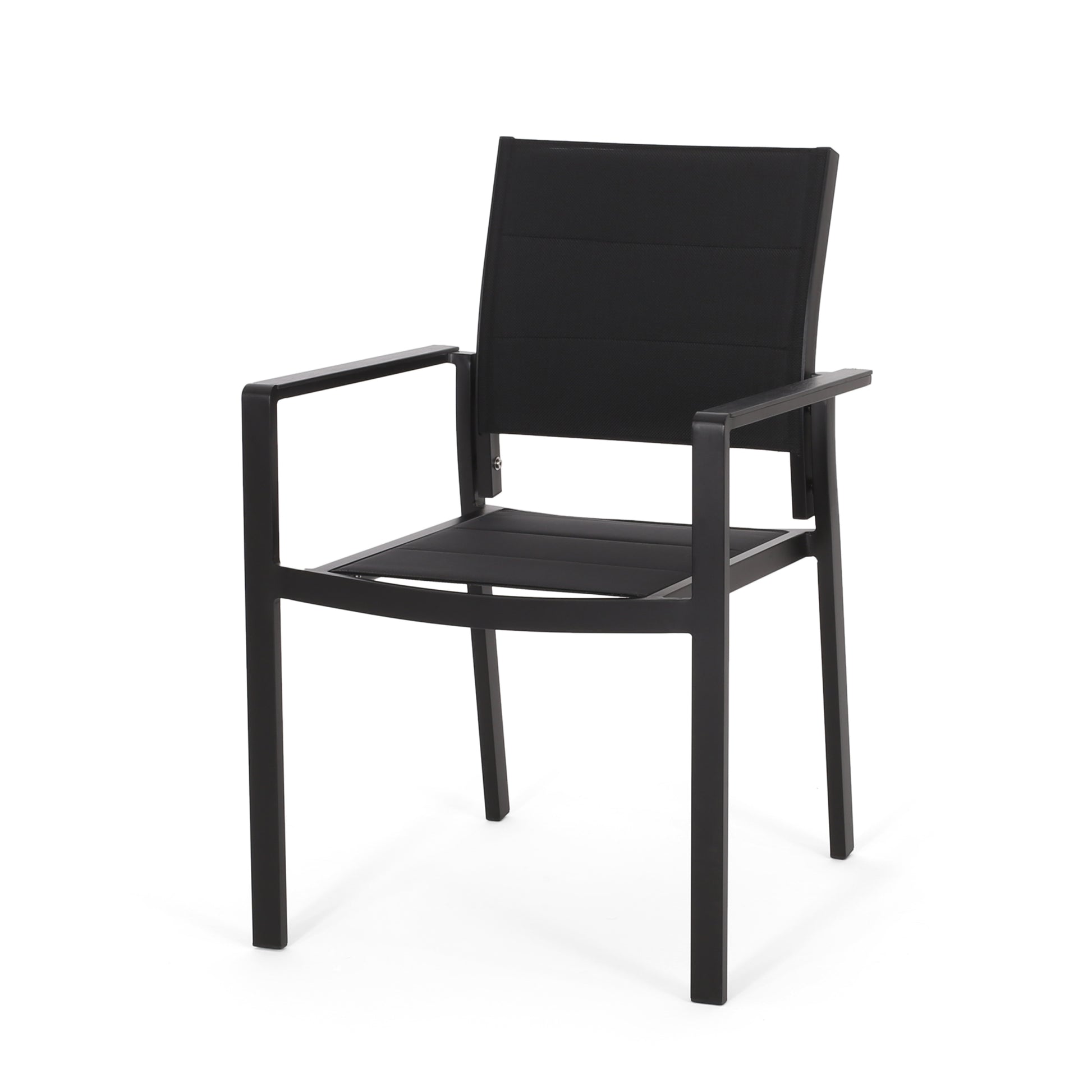 Wilbur Dining Chair Black Aluminum