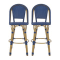 Barstool Blue Wicker