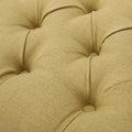 Hilton Ottoman Yellow Fabric