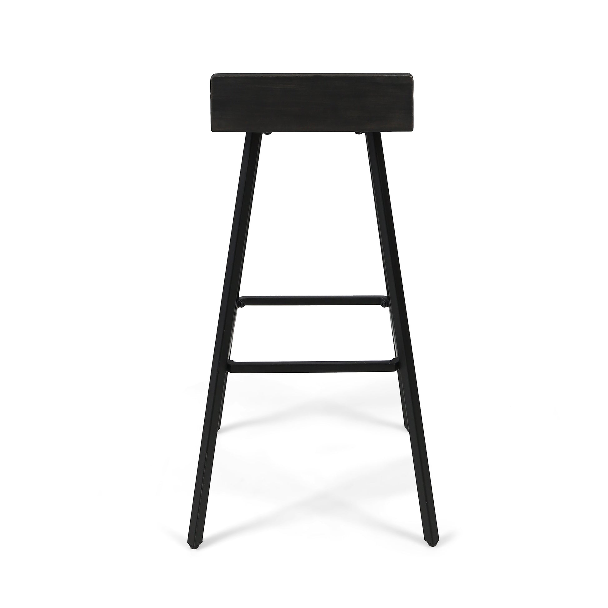 Jut Barstool Grey Black Acacia Wood