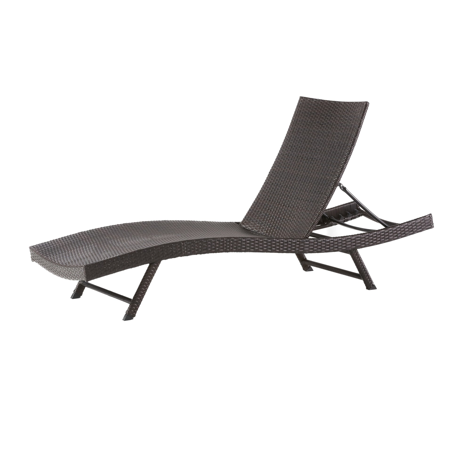 Kauai Pe Wicker Chaise Brown Multi Rattan