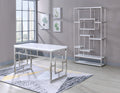 Alize Bookcase And Desk White White Wood