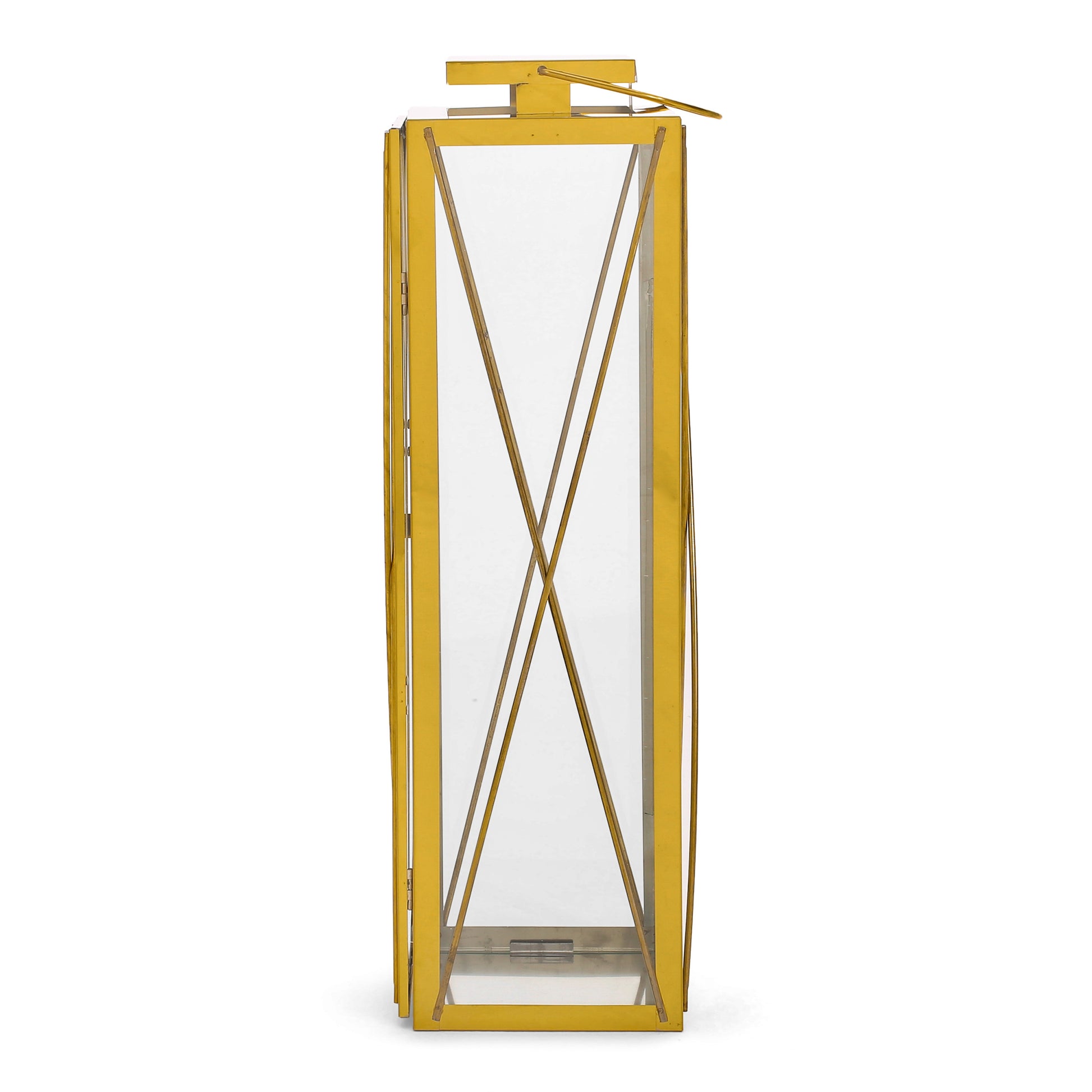 Deborah 22"H Stainless Steel Lantern Gold Stainless Steel