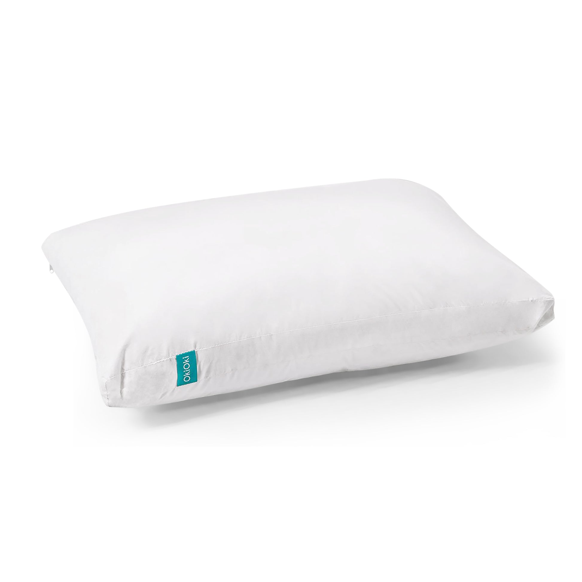 Bed Pillow White Fabric