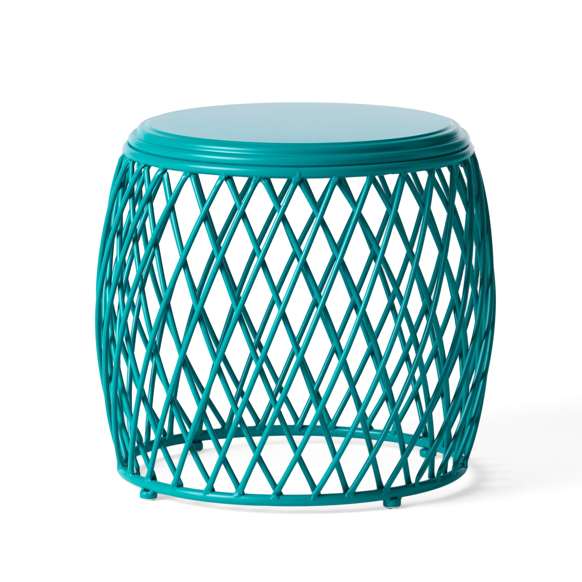 Alamera 19.75 Side Table Teal Iron