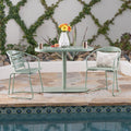 Santa Monica Bistro Set Green Iron