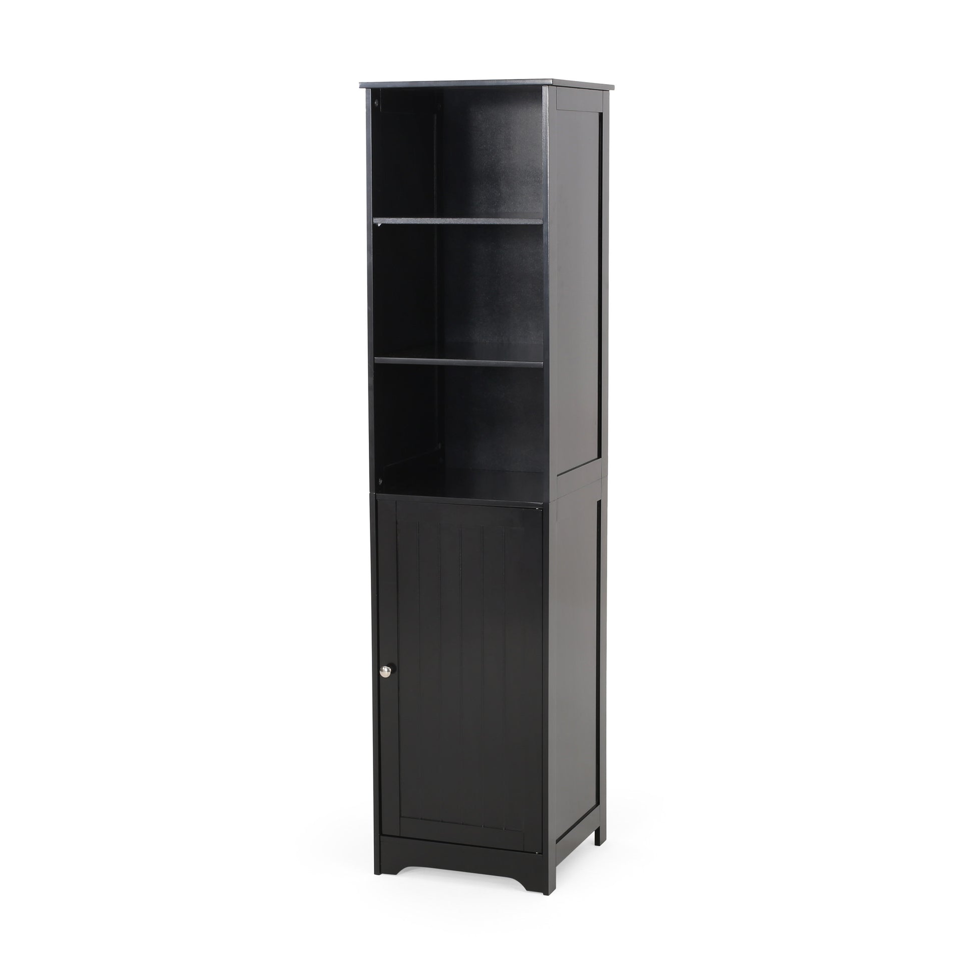 Bathroom Cabinet Black Mdf