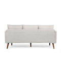 3 Seater Sofa Beige Fabric 3 Seat