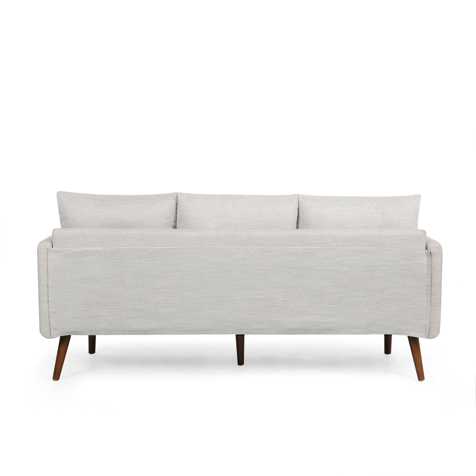 3 Seater Sofa Beige Fabric 3 Seat