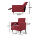 Recliner Red Fabric