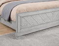 Montana Queen Bed Gray Queen Silver White Wood