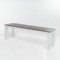 Bali Dining Bench Mp2 Set Of 2 Dark Brown White Acacia Wood