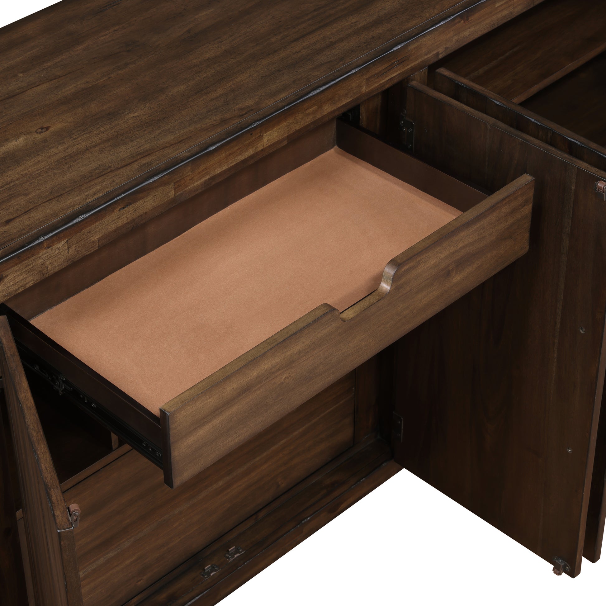Auburn Server Dark Brown Dark Brown Wood