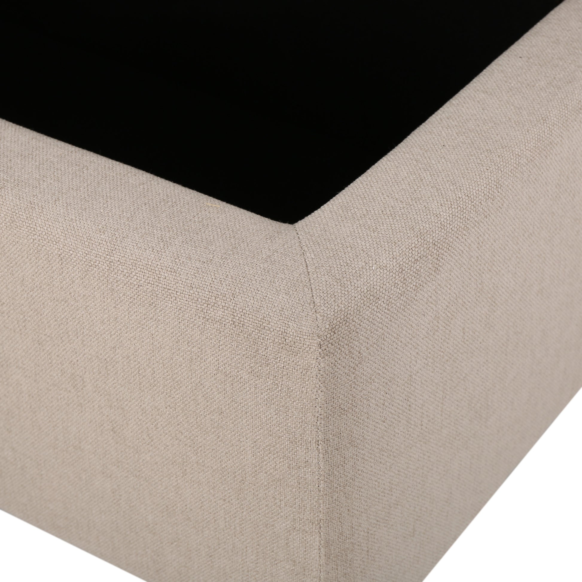 Hartford Storage Ottoman Wheat Fabric