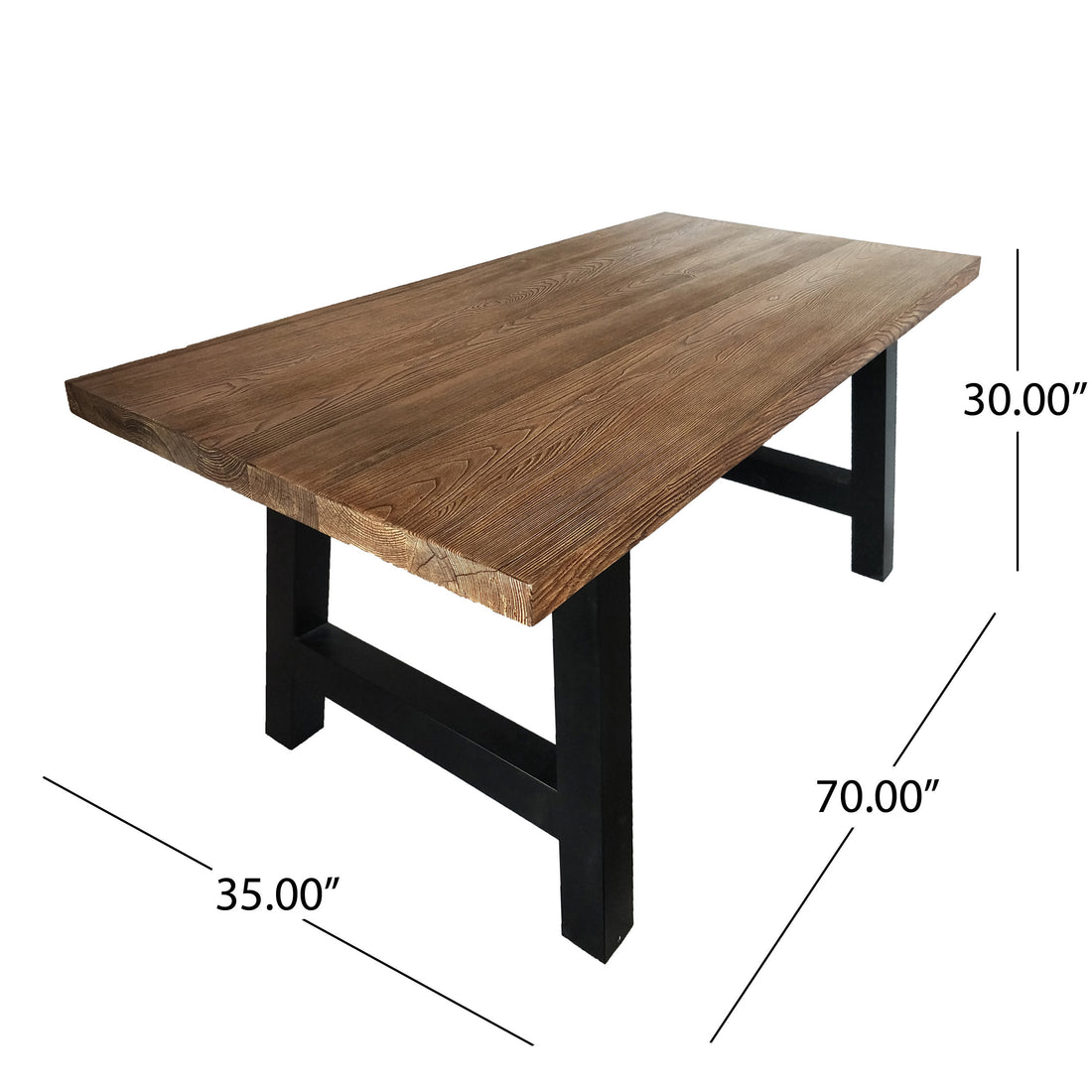 Lido Concrete Dining Table Top Oak Concrete