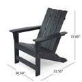 Encino Adirondack Chair Black Hdpe