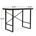 Counter Height Desk Wood Wood Metal