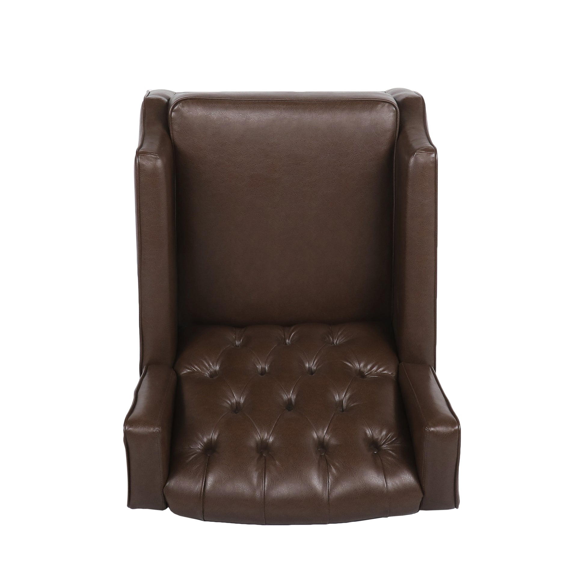 Rocking Chair Dark Brown Pu