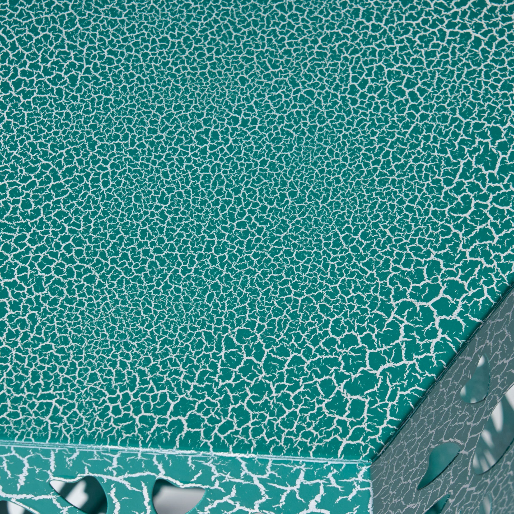 Eliana 12" Side Table Teal Iron