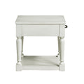 Hemingway End Table White White Wood