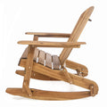 Malibu Adirondack Rocking Chair Natural Wood