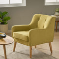 Arm Chair Yellow Fabric