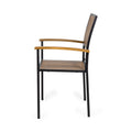 Bridget Wood And Metal Chair Beige Wood