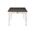 Joanna 6 Piece Dining Set White & Dark Brown White Wood