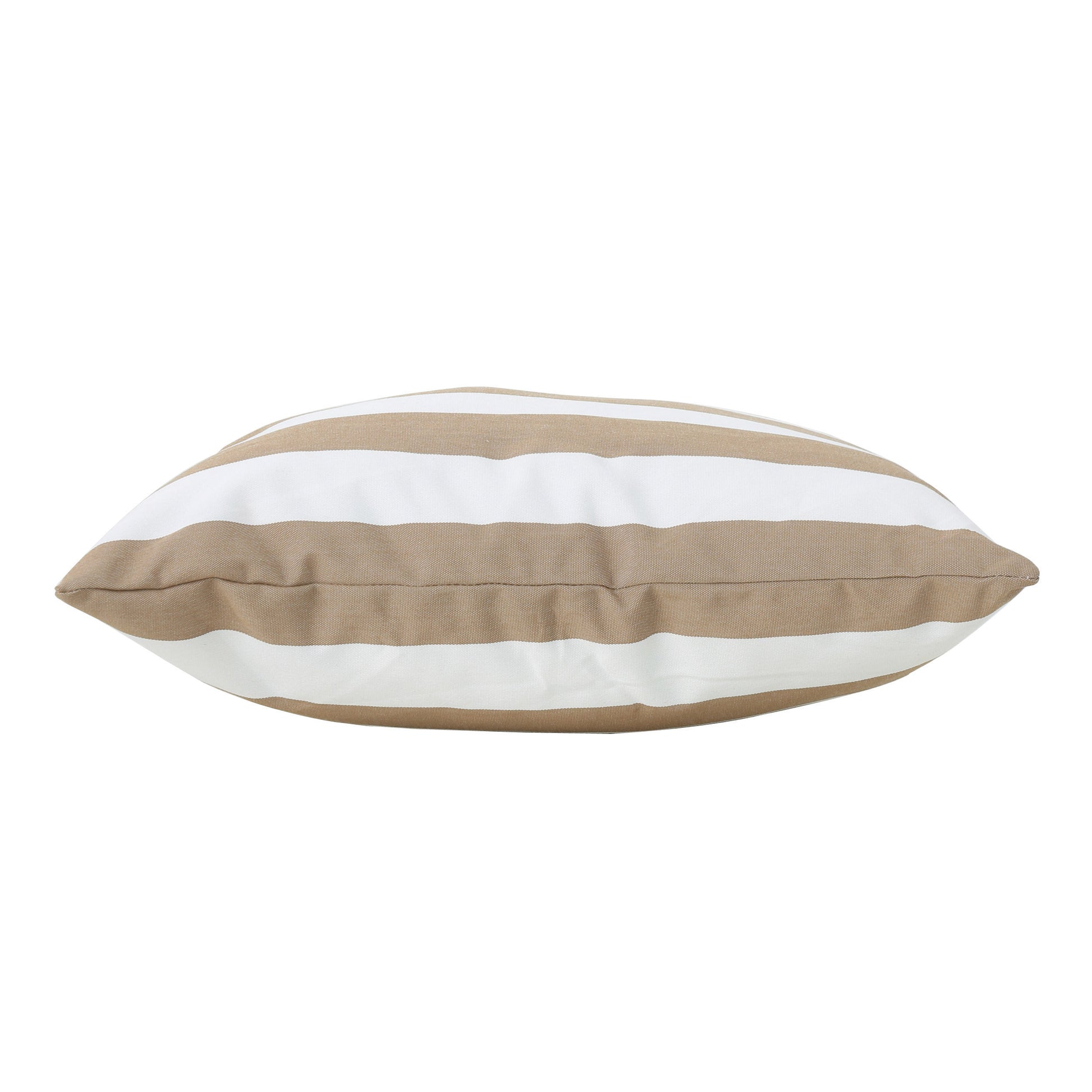 Coronado Stripe Square Pillow Set Of 2 Brown Fabric