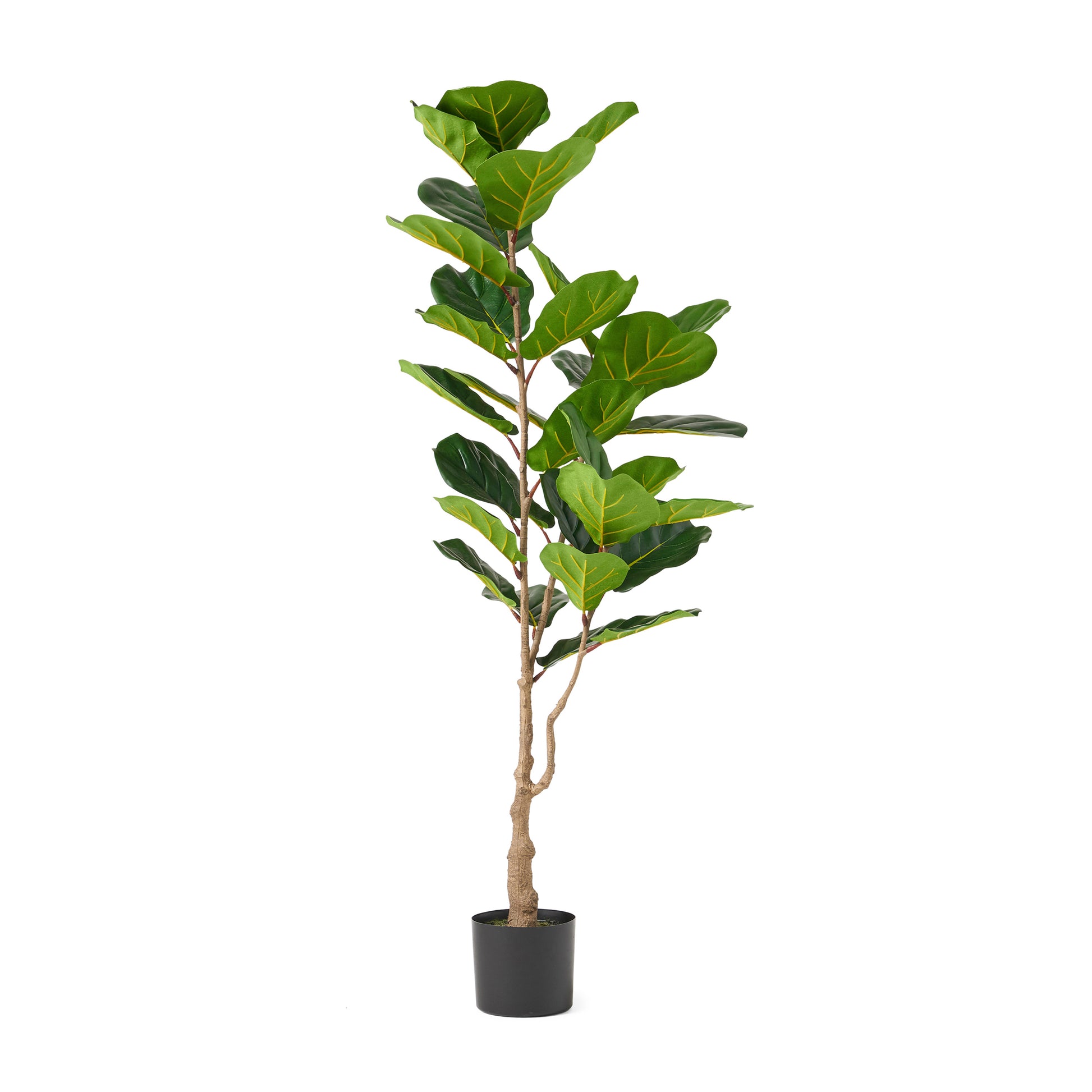 150Cm Artificial Fiddle Leaf Fig Tree Green Iron Plastic